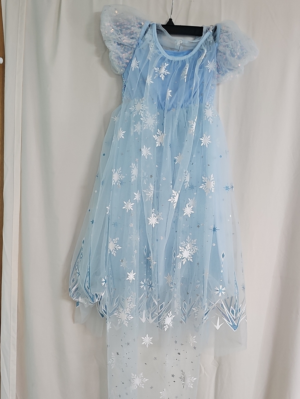 Beautiful Girls Light Blue Frozen-Style Princess Costume Dress - Picture 4 of 8